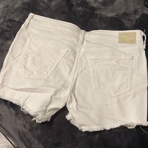 AG White Jean shorts